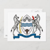 Botswana Coat of Arms Briefkaart (Voorkant / Achterkant)