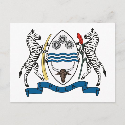 Botswana Coat of Arms Briefkaart (Voorkant)