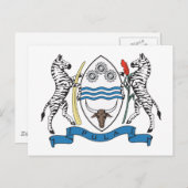Botswana Coat of Arms Briefkaart (Voorkant / Achterkant)