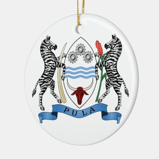 Botswana Coat of Arms Ornament (Links)