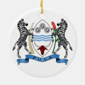 Botswana Coat of Arms Ornament (Achterkant)