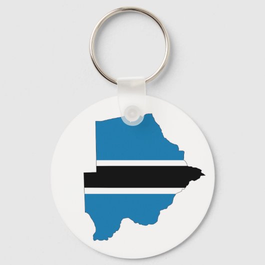 botswana country flag map shape silhouette symbol sleutelhanger (Voorkant)