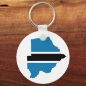 botswana country flag map shape silhouette symbol sleutelhanger (Voorkant)