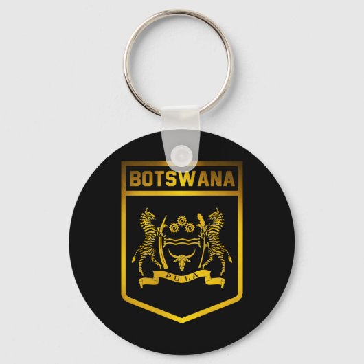 Botswana Emblem Sleutelhanger (Voorkant)