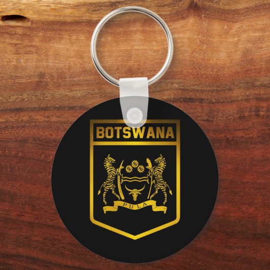 Botswana Emblem Sleutelhanger (Voorkant)