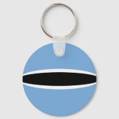 Botswana Fisheye Flag Sleutelhanger (Voorkant)