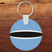 Botswana Fisheye Flag Sleutelhanger (Voorkant)