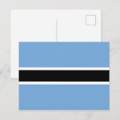 Botswana Flag Briefkaart (Voorkant / Achterkant)
