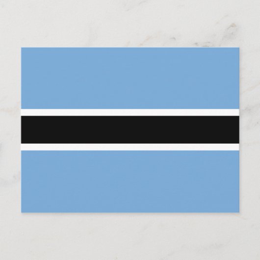 Botswana Flag Briefkaart (Voorkant)