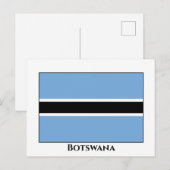 Botswana Flag Briefkaart (Voorkant / Achterkant)