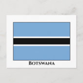 Botswana Flag Briefkaart (Voorkant)
