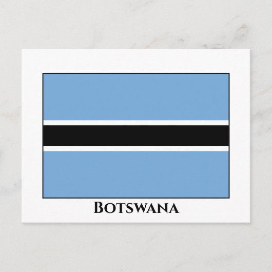 Botswana Flag Briefkaart (Voorkant)