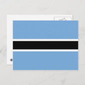 Botswana Flag Briefkaart (Voorkant / Achterkant)