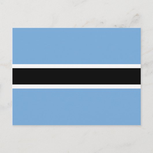 Botswana Flag Briefkaart (Voorkant)
