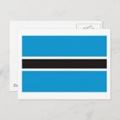 Botswana Flag Briefkaart (Voorkant / Achterkant)