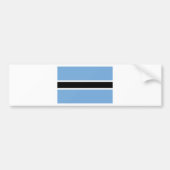 Botswana Flag Bumpersticker (Voorkant)
