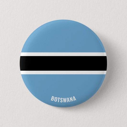 Botswana Flag Cute Patriotic Ronde Button 5,7 Cm (Voorkant)
