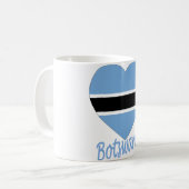Botswana Flag Heart Koffiemok (Voorkant links)