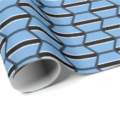 Botswana Flag Honeycomb Wrapping Paper Cadeaupapier (Rol Hoek)