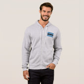 Botswana Flag Hoodie (Voorkant volledig)