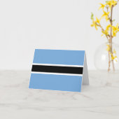Botswana Flag Kaart (Gele Bloem)