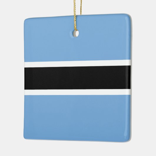 Botswana Flag Keramisch Ornament (Links)