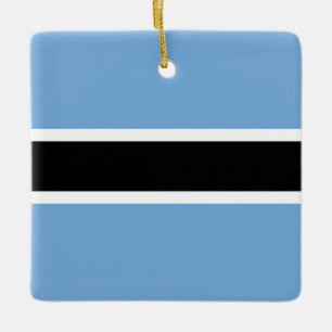 Botswana Flag Keramisch Ornament