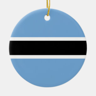 Botswana Flag Keramisch Ornament
