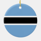 Botswana Flag Keramisch Ornament (Achterkant)