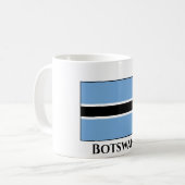 Botswana Flag Koffiemok (Voorkant links)