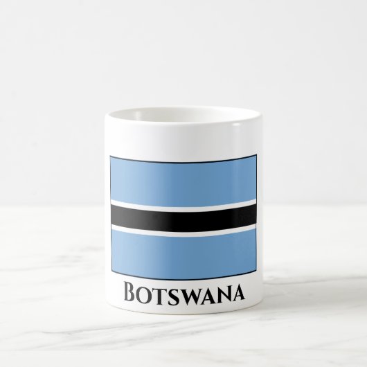 Botswana Flag Koffiemok (Center)