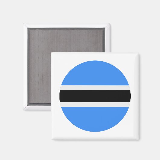 Botswana Flag Magneet (Voorkant / Achterkant)