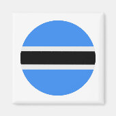 Botswana Flag Magneet (Voorkant)