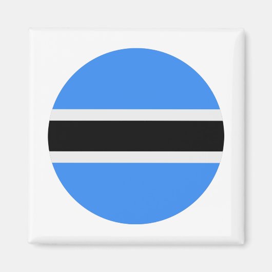 Botswana Flag Magneet (Voorkant)