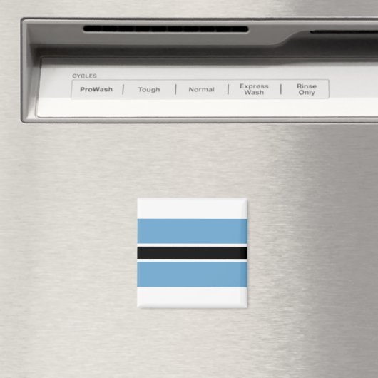Botswana Flag Magneet (Insitu (Vaatwasser))