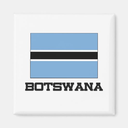 Botswana Flag Magneet (Voorkant)