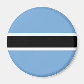 Botswana flag Magnet (Voorkant)