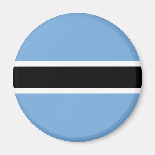 Botswana flag Magnet (Voorkant)