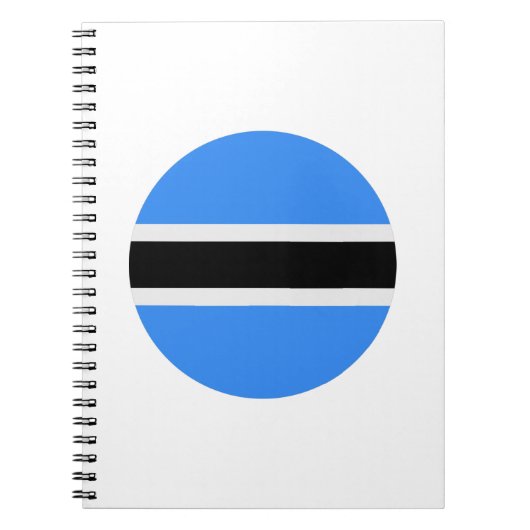 Botswana Flag Notitieboek (Voorkant)