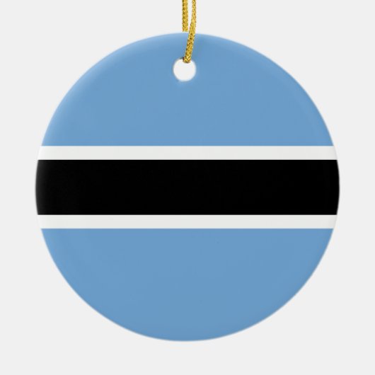 Botswana Flag Ornament (Voorkant)