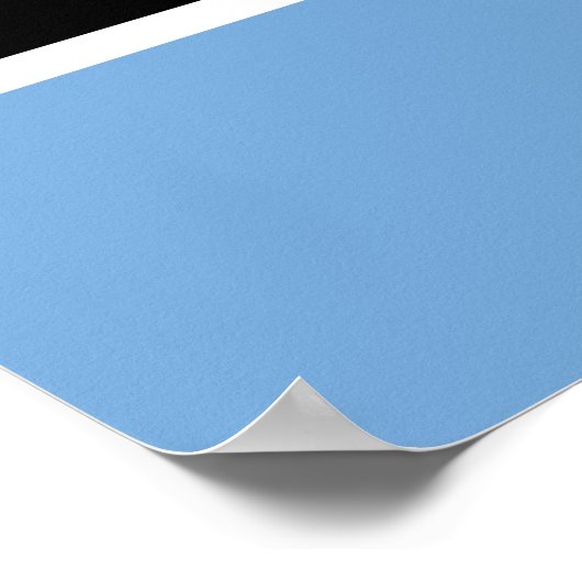 Botswana Flag Poster (Hoek)