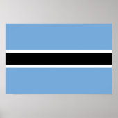 Botswana Flag Poster (Voorkant)