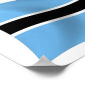 Botswana Flag Poster Print (Hoek)