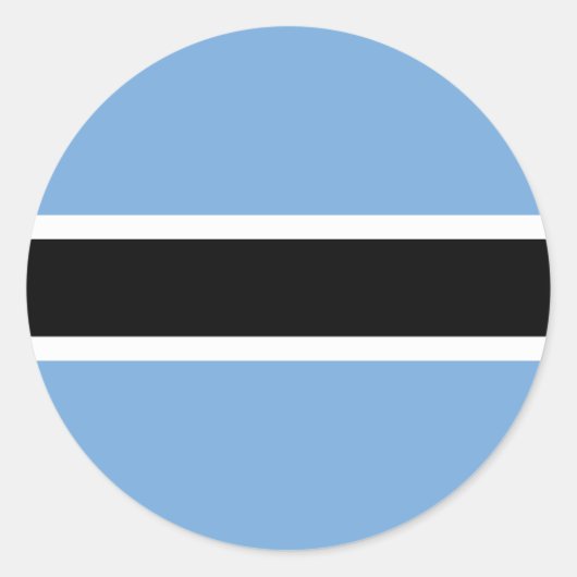 Botswana Flag Ronde Sticker (Voorkant)