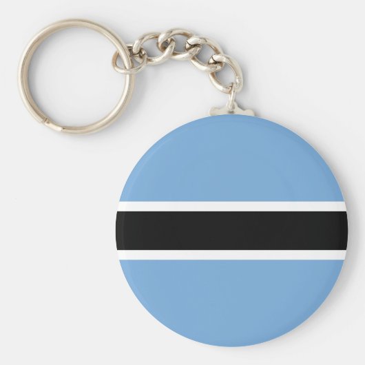 Botswana Flag Sleutelhanger (Voorkant)