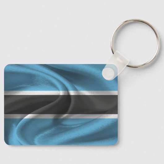 Botswana Flag Sleutelhanger (Voorkant)