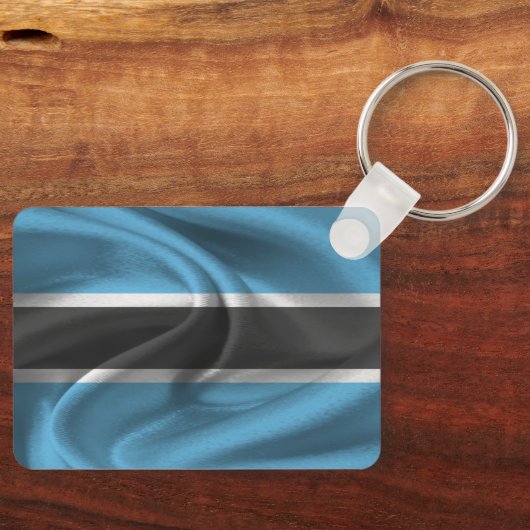 Botswana Flag Sleutelhanger (Voorkant)