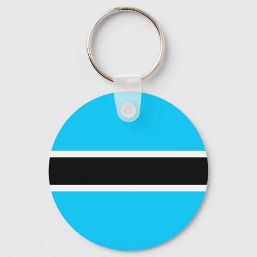 Botswana Flag Sleutelhanger (Voorkant)
