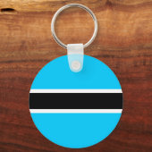 Botswana Flag Sleutelhanger (Voorkant)