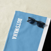 Botswana Flag Splendid Patriotic Strandlaken (In situ)